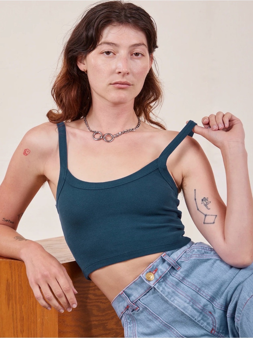 NWOT Big Bud Press Cropped Cami - Lagoon